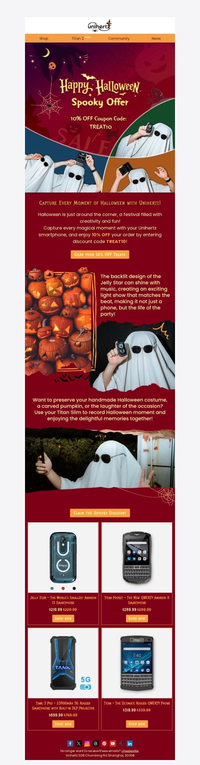 Spook-tacular Savings Inside - Unihertz Halloween Sale Is On!
