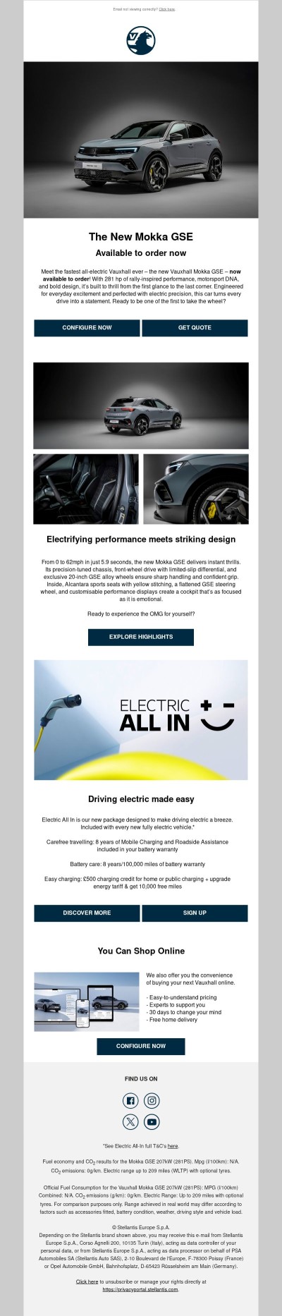 Meet the fastest electric Vauxhall ever – Now available to order