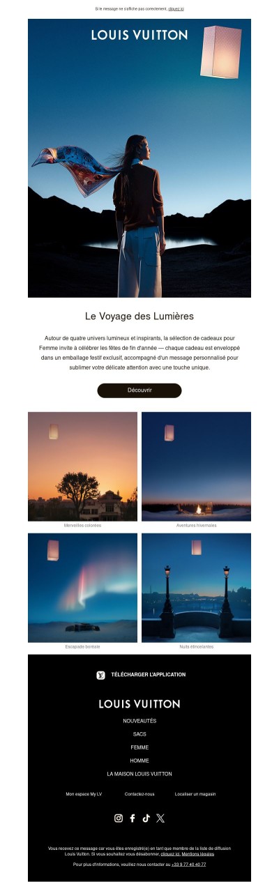 Sélection de cadeaux des fêtes pour Femme