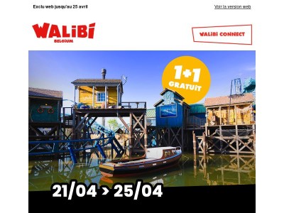 🎁 Jours fous : 1 ticket acheté = 1 ticket offert