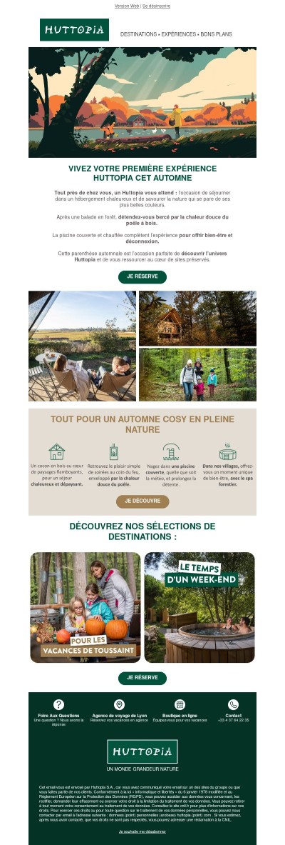 🍁 Vivez votre premier automne Huttopia