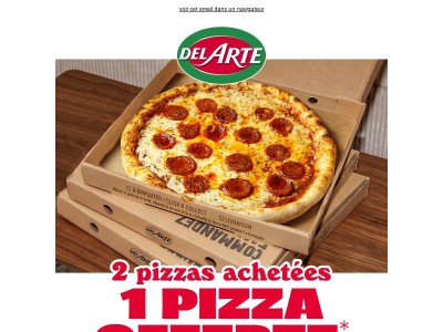 Soirée match : la 3e pizza est offerte 🍕