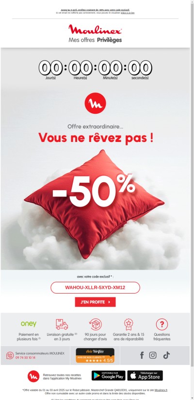 Non, ce n’est pas un poisson d’avril : profitez de -50%