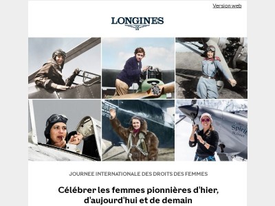 LONGINES rend hommage aux femmes pionnières