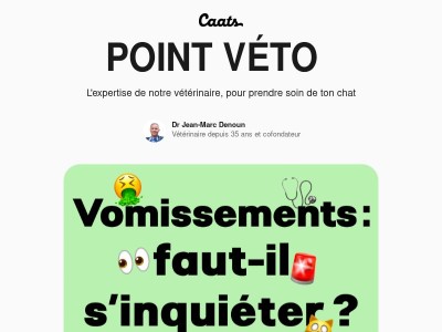 Votre chat vomit-il souvent ? 👨‍⚕️