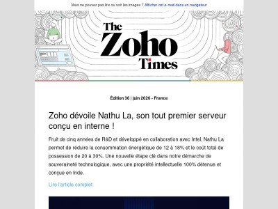 Zoho Times: Zoho dévoile Nathu La, son tout premier serveur conçu en interne !     