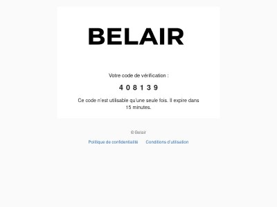 Votre code est : 408139