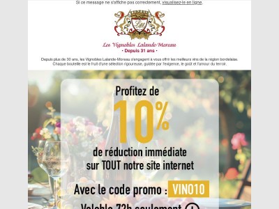 -10% sur TOUT le site