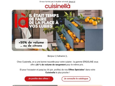 Il était temps de faire de la place à vos lubies ! 🍋