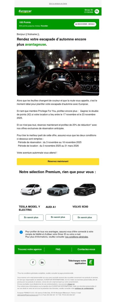 Derniers jours ! Doublez vos points et économisez 20 % ✨