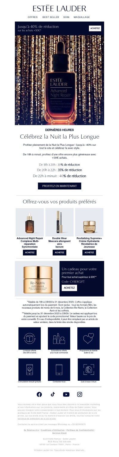 Ne laissez pas passer vos -40% ⏰ Dernières heures