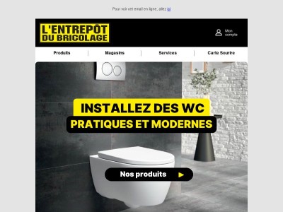 Tout pour installer ou rénover vos WC