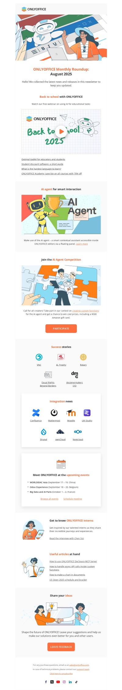 ONLYOFFICE Monthly Roundup: August 2025