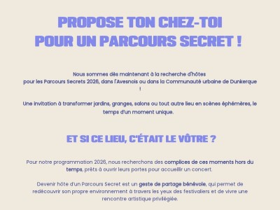 👀 DEVIENS HÔTE DES PARCOURS SECRETS !