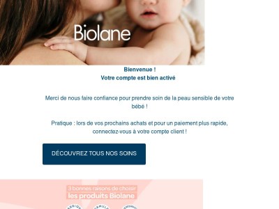 🌱  Bienvenue dans la grande famille Biolane