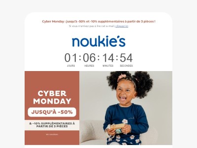 ✨ Cyber Monday | jusqu’à -50% ET -10% supplémentaires dès 3 pièces