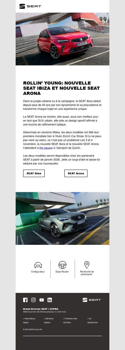 Rollin’ young: nouvelle SEAT Ibiza et nouvelle SEAT Arona