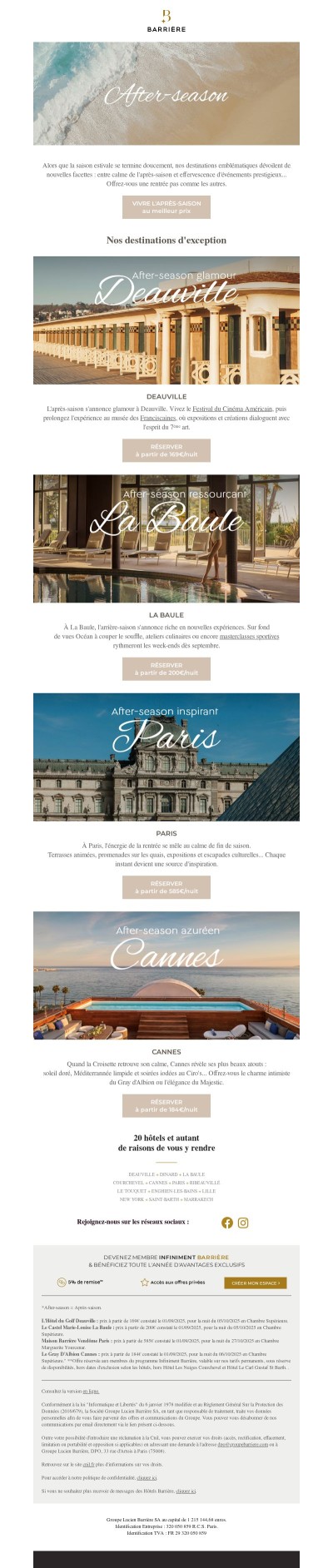 "After-season", offrez-vous le luxe de repartir hors saison