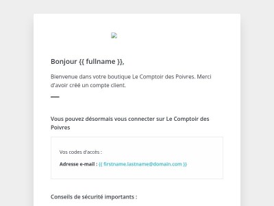 [Le Comptoir des Poivres] Bienvenue !