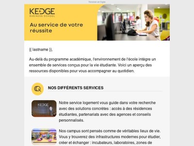 Votre parcours à KEDGE en 3 étapes clés