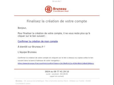 Finalisez la création de votre compte