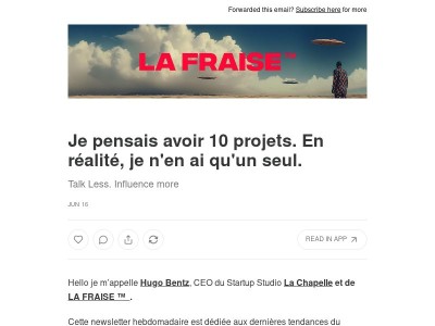 Je pensais avoir 10 projets. En réalité, je n'en ai qu'un seul.