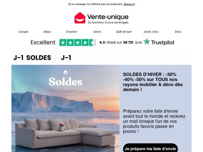 Soldes Hiver J-1 ✨ Préparez votre liste d'envie avant tout le monde !