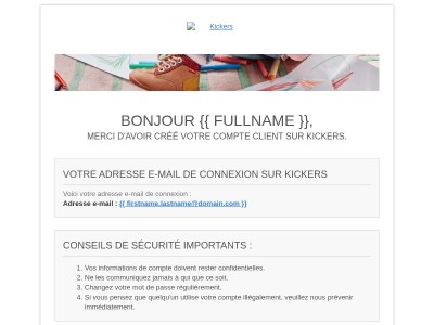 [Kickers] Bienvenue !