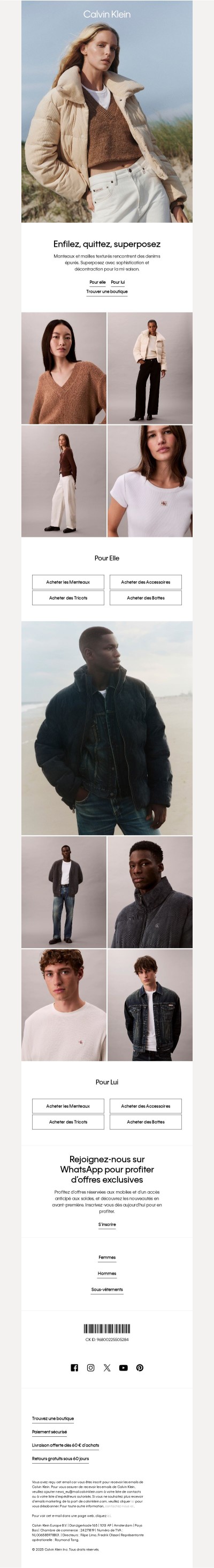 Enfilez, quittez, superposez