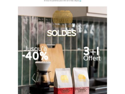 Soldes : 3 cafés achetés = 1 café offert !