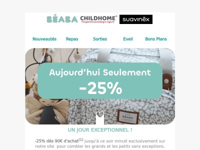 Profitez de -25% aujourd'hui ! 🎉