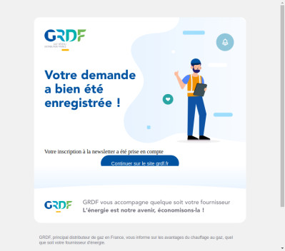 Votre inscription à la newsletter a été prise en compte