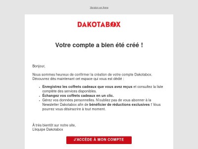 Bienvenue !