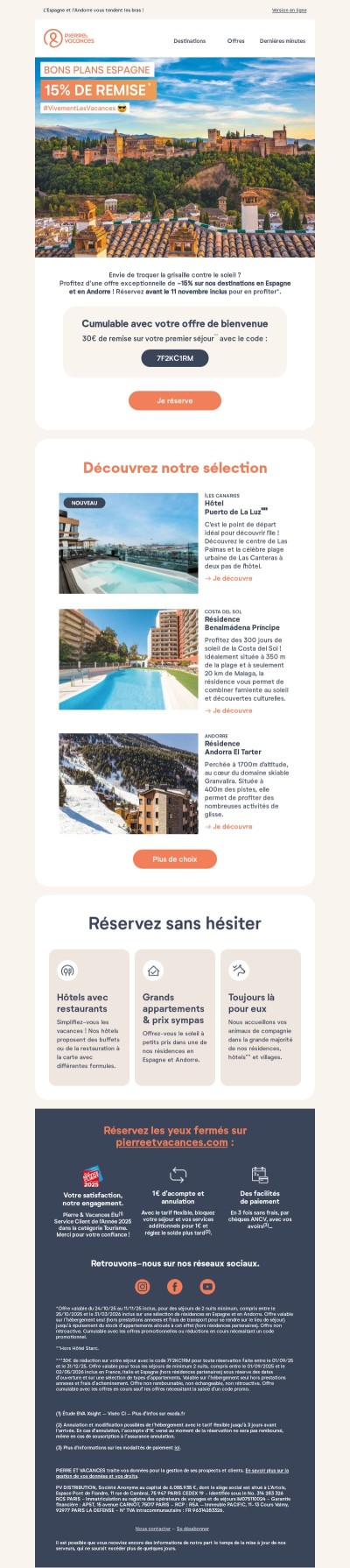 [BONS PLANS] -15% sur vos vacances au soleil ☀️