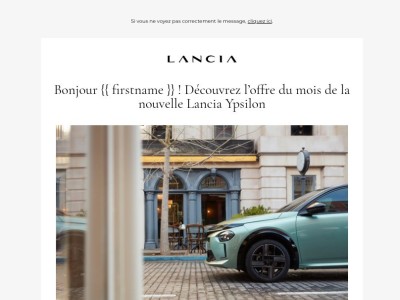 Nouvelle Lancia Ypsilon, ressentez le plaisir de conduite !