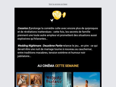 La semaine du 8 avril au cinéma
