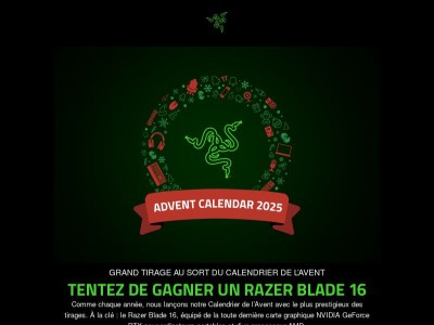 🎁 Gagnez un Razer Blade 16 pour les fêtes 🎄