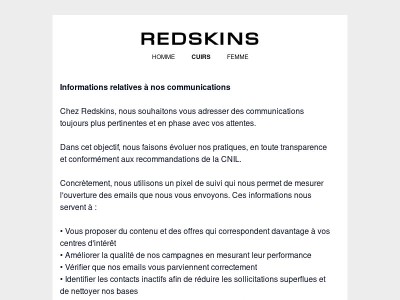 Informations relatives à nos communications