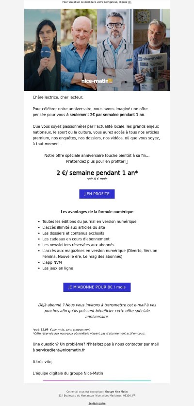 ⚠️ Derniers jours pour profiter du journal à 2 € !