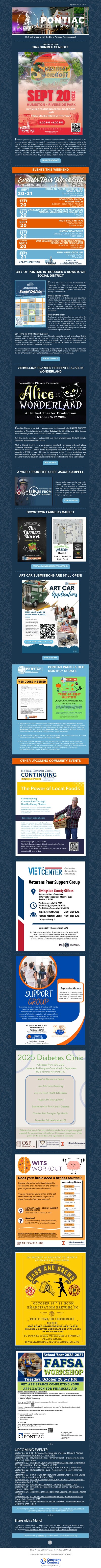 Community Update September 19, 2025