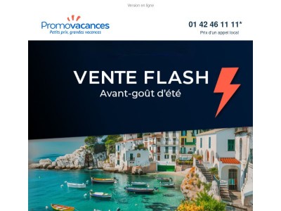 ⚡ Vente Flash : profitez de l’été avant l’heure