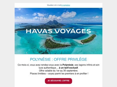 🚨🔥 Offre imbattable sur la Polynésie