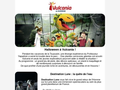 Halloween s'invite à Vulcania ! 