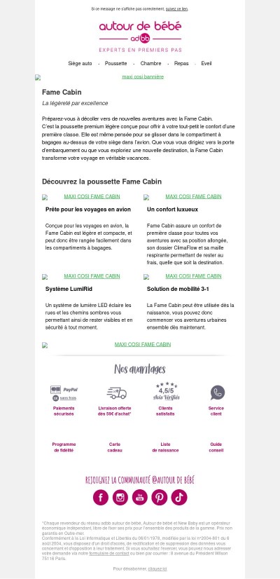 Partez à l’aventure avec la Fame Cabin de MAXI-COSI