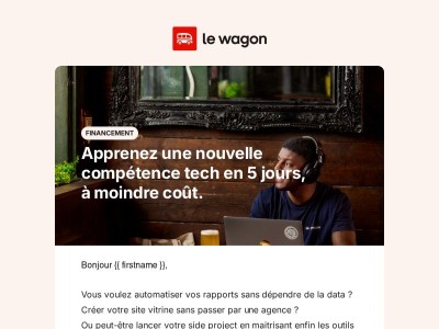 5 jours pour acquérir une vraie compétence tech