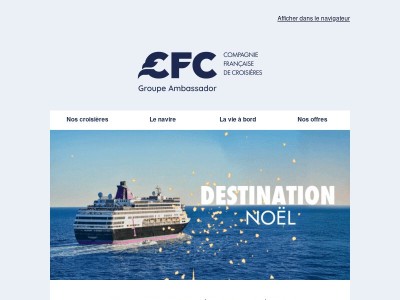 Une croisière CFC, l'idée cadeau sur mesure