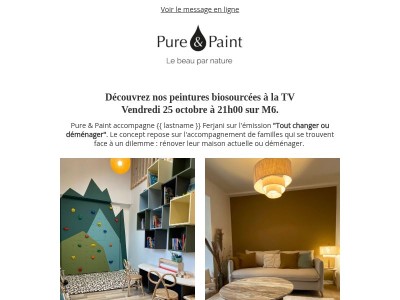 Pure & Paint sur M6 Vendredi soir !