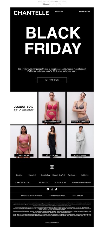 BLACK FRIDAY | Jusqu’à -50 % sur vos indispensables