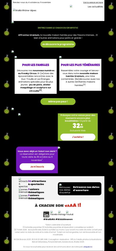 Survivrez-vous à une journée WAAAlloween ?