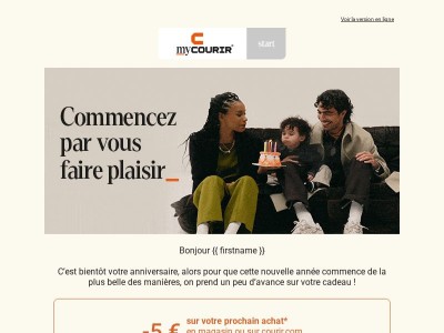 🎁 {{ firstname }}, votre anniversaire approche à grand pas !  